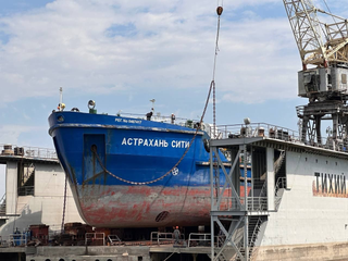 Tanker "Astrakhan City" went for repairs at USC shipyard