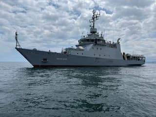 The only Russian ship for naval aviation "Nikolai Kamov" went on sea trials