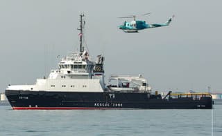 Russian tug-rescue vessel "SB-738" arrives in the Caspian Sea for exercises with the Iranian Navy CASAREX-2025