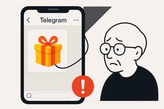 Scammers in Telegram use gifts to spread prohibited information