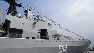Armed Kinzhal SAM system-equipped Admiral Tributs ASW ship enters the Sea of Japan for APR patrolling