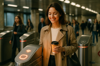 Biometric fare payment is now available at all turnstiles on two lines of the Moscow Metro