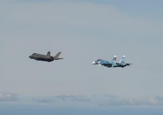 Italian F-35s "Intercept" Russian Su-33 and Su-24