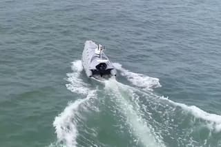 Unmanned boat "Strannik" delivers cargo to Moneron Island in Sakhalin Region for the first time
