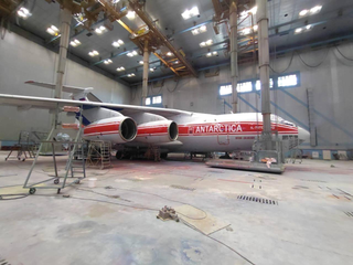 Il-76TD-90VD RA-76503 "Artur Chilingarov" Dressed in a Red Livery: Reminiscent of Aircraft of the Arctic Fleet from the USSR Era