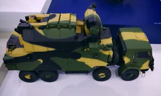 Mock-up of Tor-M2KM SAM system shown in Serbia