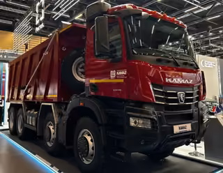 KAMAZ presented a K5 generation dump truck at an exhibition in Belarus
