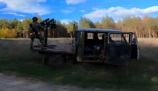 En un UAZ instalaron "Máximas": el arma del siglo XIX regresó al frente contra drones