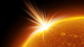 Blast Before the Calm: A Flare of the Penultimate Power Class Occurred on the Sun