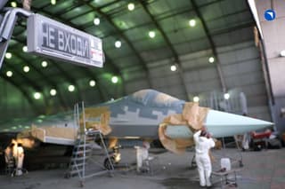 UAC Showed the Su-57 in the Paint Shop for the First Time