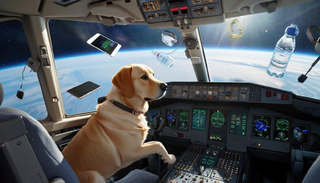 La Tierra en la ventanilla: la perra del comandante del grupo de vuelo acrobático "Barsy" experimentó la ingravidez en vuelo