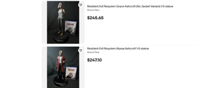 Resident Evil Requiem Merchandise and Console Listings