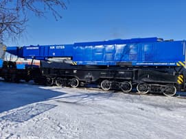 Гидравлический кран КЖ-1572Б привезли на станцию Аягоз