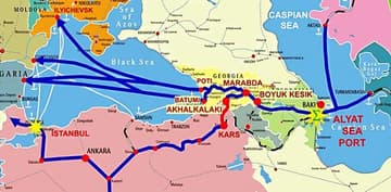 Georgia, Turkmenistan, Azerbaijan and Romania plan to create a new transport route "Black Sea - Caspian Sea"