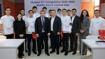 Uzbekistan Students Participate in Huawei ICT Competition 2025-2026 Regional Final