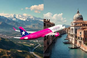 Wizz Air Malta нарастит рейсы между Кутаиси и Венецией: до 3 раз в неделю