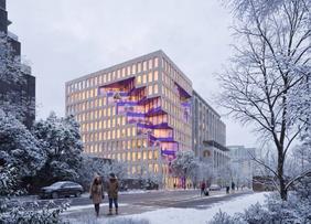 Evocabank is building a futuristic headquarters with a helipad in Yerevan for $40 million