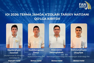 Uzbekistan Achieves a Real Breakthrough at IOI 2026: All National Team Members Win Medals