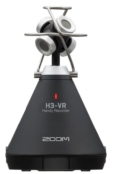 Портативный рекордер Zoom H3-VR предназначен для записи звука виртуальной реальности и не только
