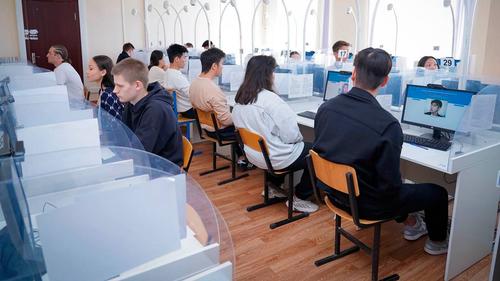 Один из центров проведения Единого национального тестирования