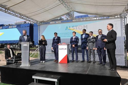 Церемония закладки первого камня нового сервисного центра компании Alstom