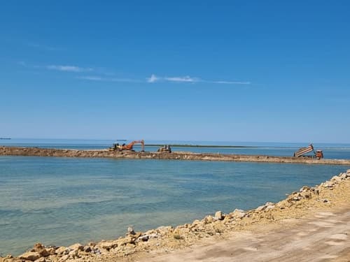 Карта намыва в морском порту Актау