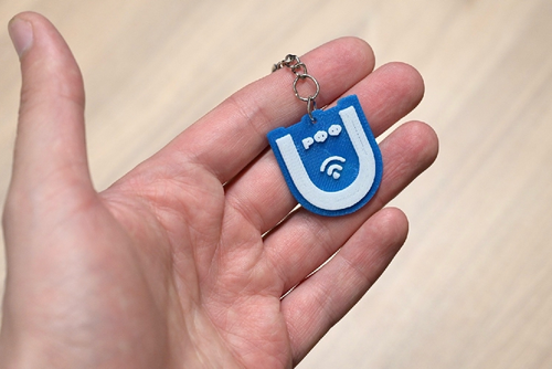 Keychain printed from material developed at TSU