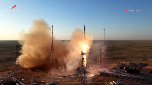 Lanzamiento de la nave "Soyuz-2.1a" desde Baikonur