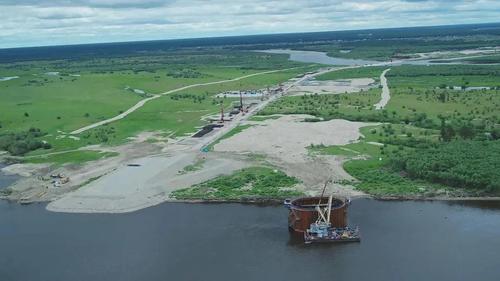 Construction of the Lena Bridge