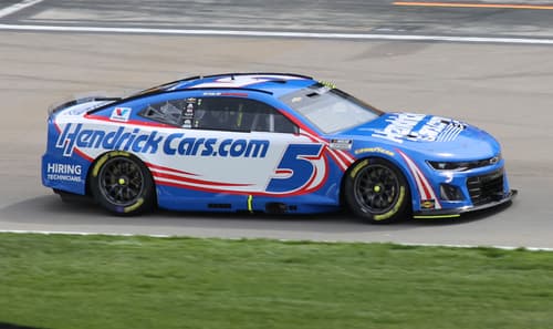 Kyle Larson's Chevrolet at Las Vegas Motor Speedway
