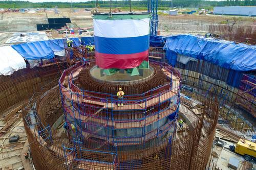 Construction site of power unit No. 4 of the Leningrad NPP-2