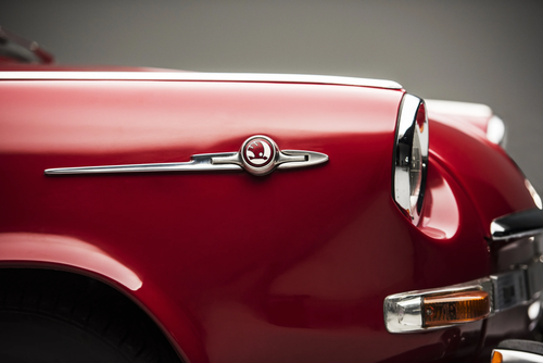 Fuel filler flap on Skoda 1000 MBX