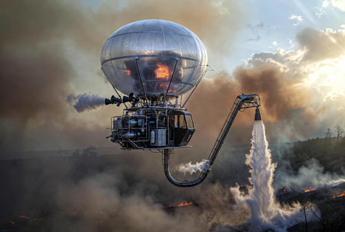 Engineers from St. Petersburg patented an aerial apparatus that extinguishes fires with hot steam
