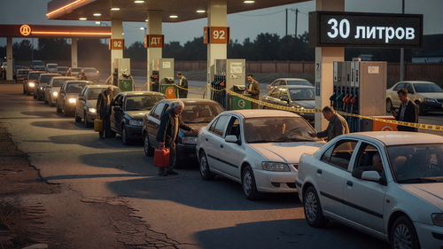 Rusia vuelve a quedarse sin gasolina: 12 regiones enfrentan colas y restricciones en las gasolineras