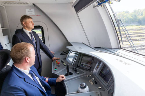 In the cabin of an unmanned "Lastochka"