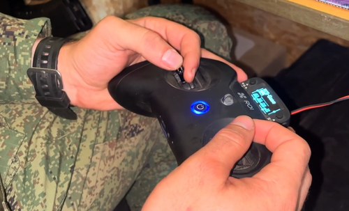 Control panel of the "Roi" interceptor drone