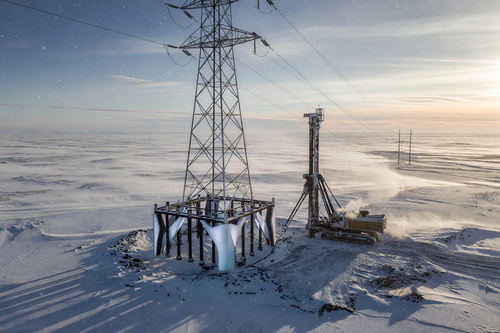 "Rosseti" to reinforce power line supports in the Arctic with unique composite piles: an additional 30 years of service