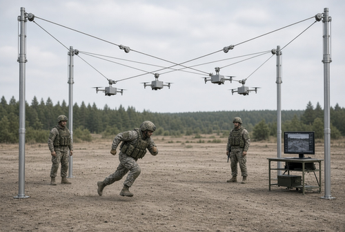 Four Stands, Cables, and a Flying Mock-up: Moscow Engineers Patented a Drone Attack Training Simulator