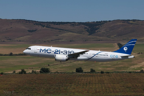 MC-21 in Grozny during tests of the new runway