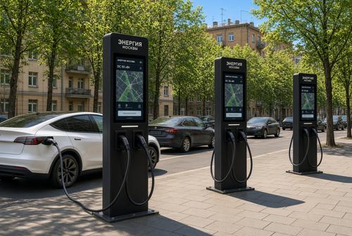 Otras 550 estaciones de carga para vehículos eléctricos aparecerán en Moscú