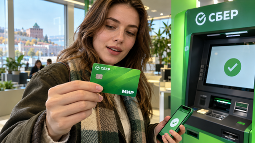 Cajero automático en lugar de sucursal: Sberbank comenzó a emitir tarjetas de plástico en 30 segundos