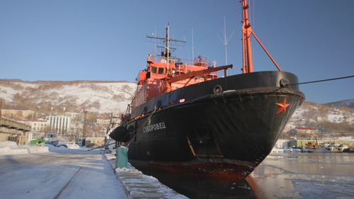 Marine icebreaking rescue vessel "Suvorovets"