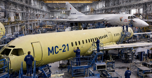 Los proveedores de componentes del MC-21 formaron una reserva por delante del ensamblaje