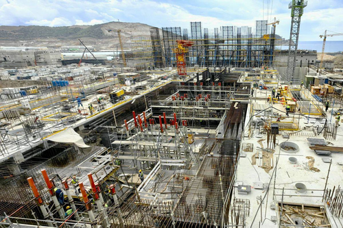 Concrete pouring of the turbine hall floor slab completed at Akkuyu NPP Unit 4