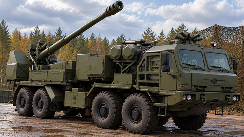 Российская артиллерия пополнилась «Маком»: что известно о новой колёсной САУ