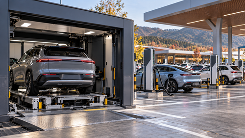 Las estaciones de Nio atendieron casi el triple de coches que los cargadores de BYD, por punto