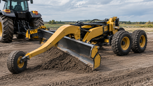 Omsk inventor taught a grader to move its blade 1.5 meters on the go