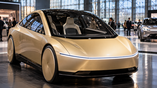 Tesla привезла в Европу Cybercab без руля и педалей