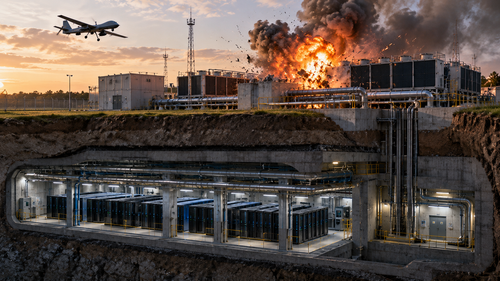 Centro de datos subterráneo vulnerable a los UAV: un científico explica por qué el hormigón no salvará los servidores