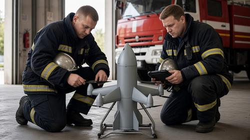 Kamikaze drones for extinguishing fires invented in Russia: they explode inside burning buildings